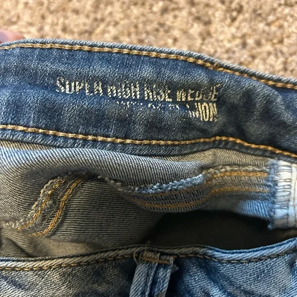 Rewash Super High Rise Denim Distressed Cut Off Shorts Size 9/29 - Picture 6 of 10